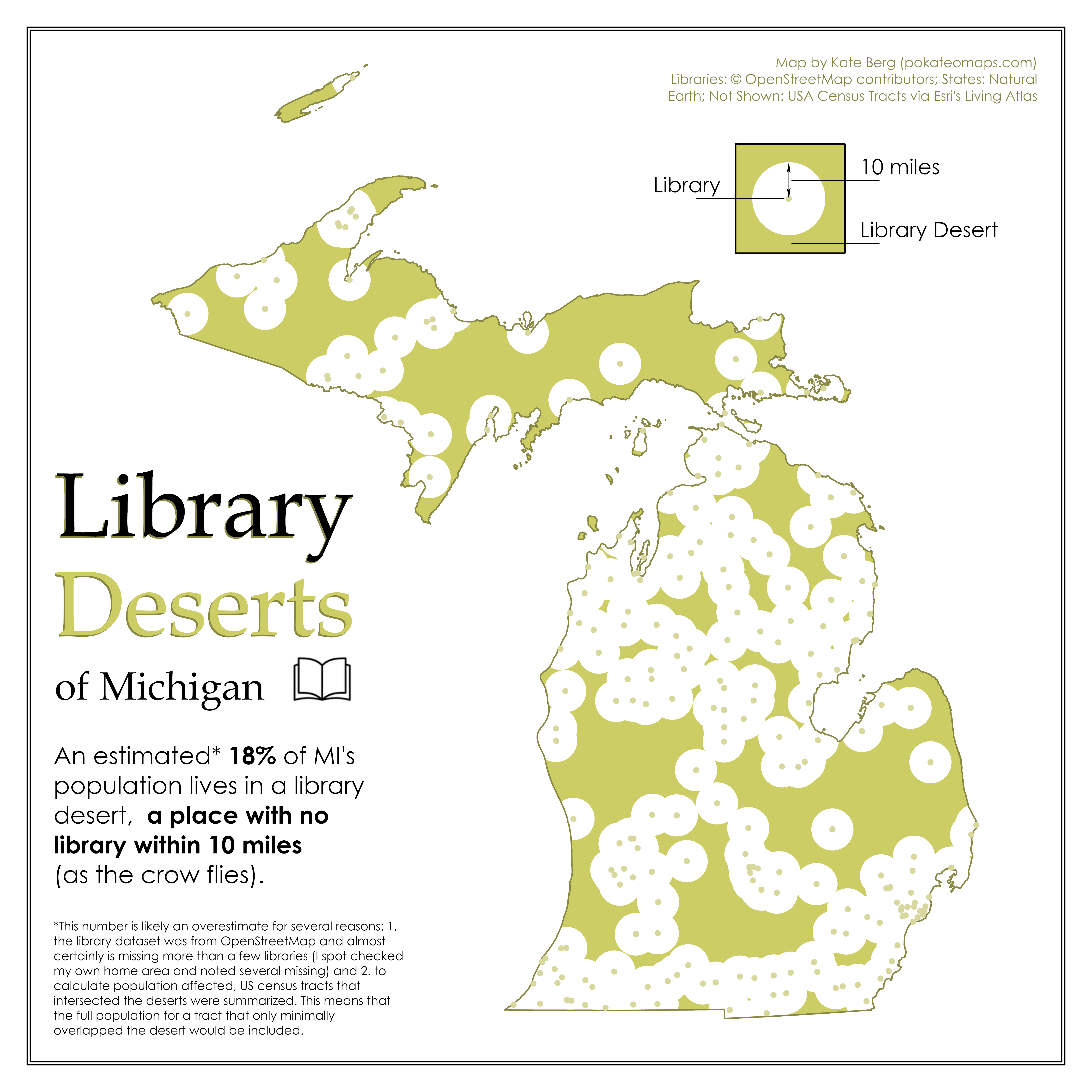 Library Deserts of Michigan