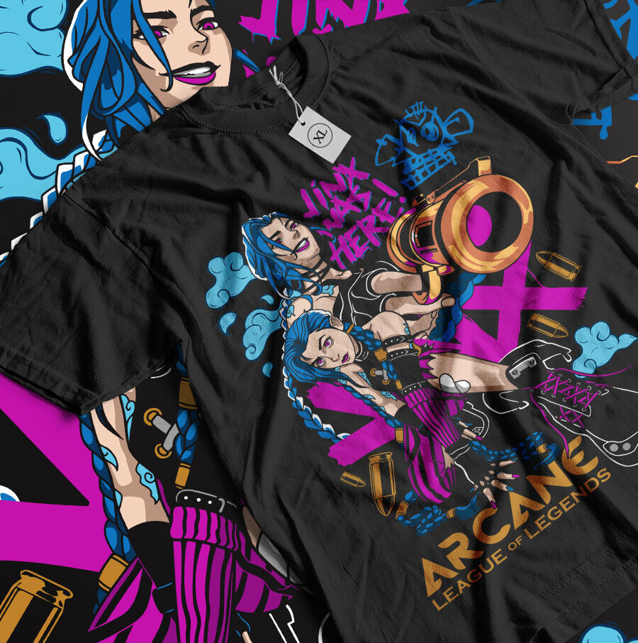 Miniatura: Jinx Arcane T-Shirt League Of Legends