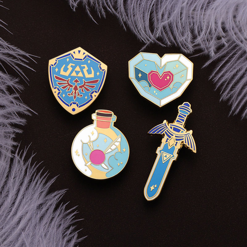 Thumbnail: Legend of Zelda Link Enamel Pins Brooches