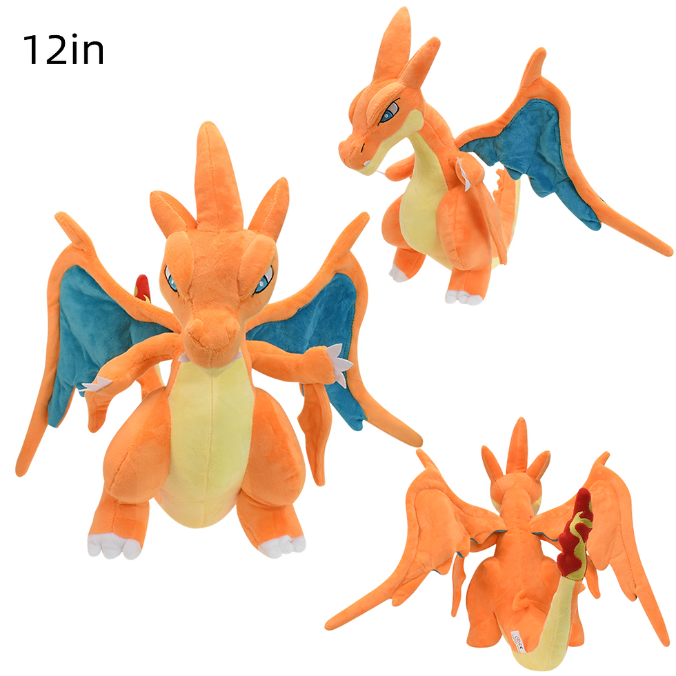 Thumbnail: 18 Styles Pokemon Shiny Charizard Plush Toys Mega Charizard X Y Rayquaza Fuse Ch