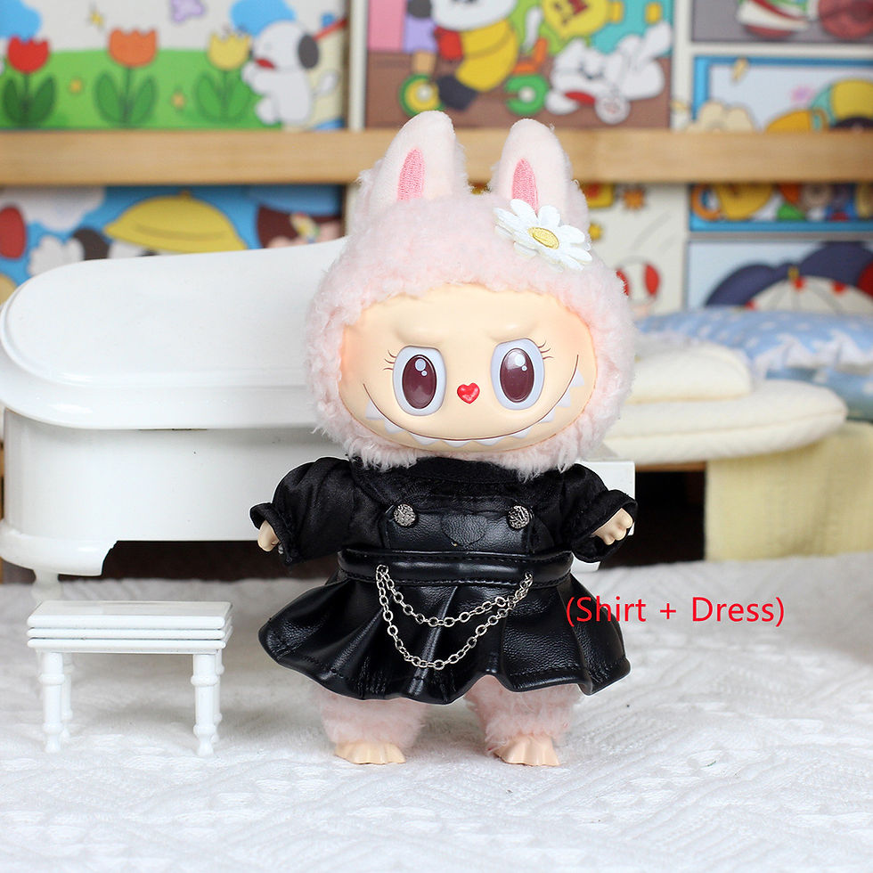 Miniatura: Labubu Dolls 17cm Clothing Outfit Accessories (Doll not included)
