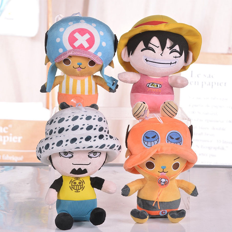 Miniatura: 25cm One Piece Plush Luffy Chopper Ace Roronoa Zoro 