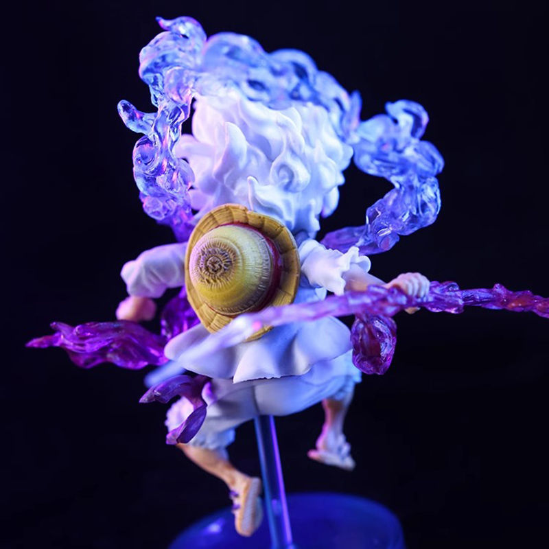 Thumbnail: One Piece Luffy Anime Figure GEAR5 Sun God Nika PVC 10cm