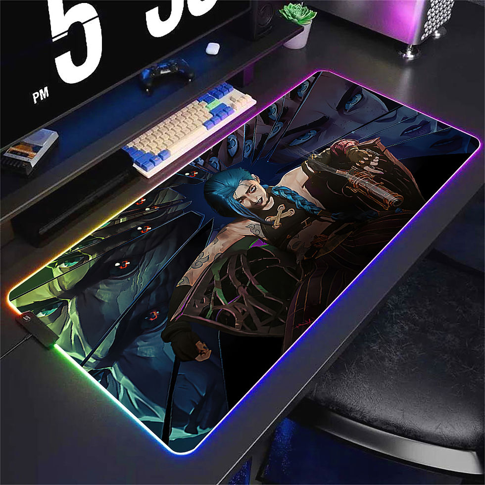 Thumbnail: Mousepad Gamer LOL Jinx Mouse Mat RGB LED Game Mats