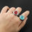 Miniatura: Naruto Akatsuki Rings Itachi Cosplay Accessory Jewerly