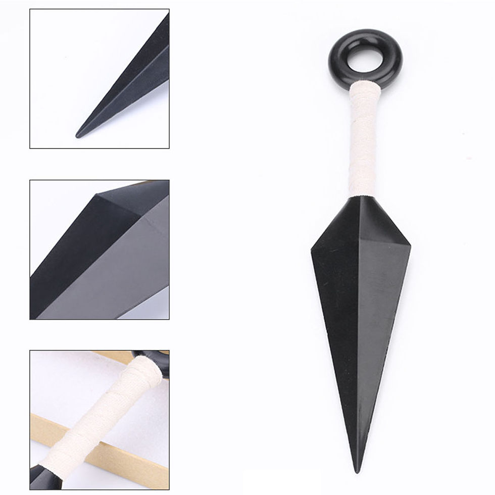 Thumbnail: 6pcs/SET Anime Naruto Costumes Cosplay Accessories Weapon Ninja Bag Kunai Shurik