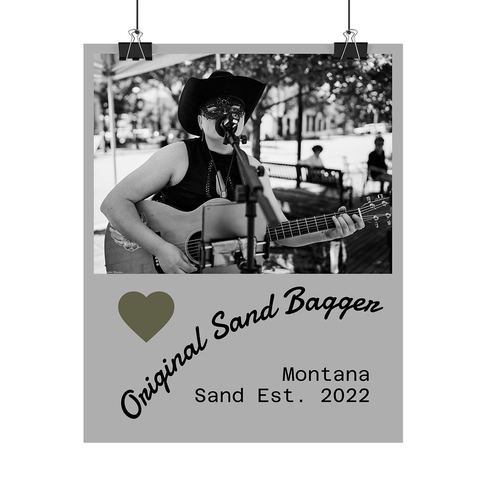 Thumbnail: Custom Rolled Poster - Original Sand Bagger, Montana - Unique Wall Art