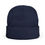 Thumbnail: Embroidered Abstract Ocean Knit Beanie — Cozy White Winter Hat