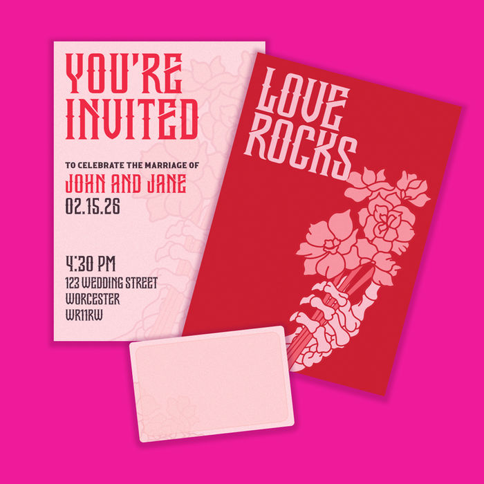 On the Bone - Alternative Wedding Stationery - Say Yes Design