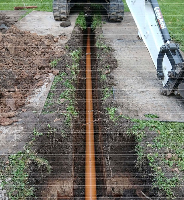 septic tank pipework eccleshall