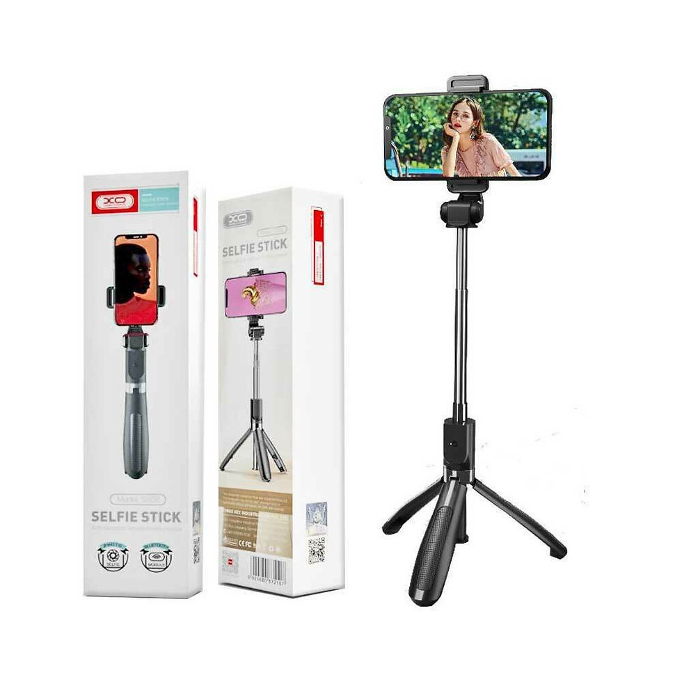 Thumbnail: XO SS08 BT Selfie Stick me mbështetëse trekëmbësh