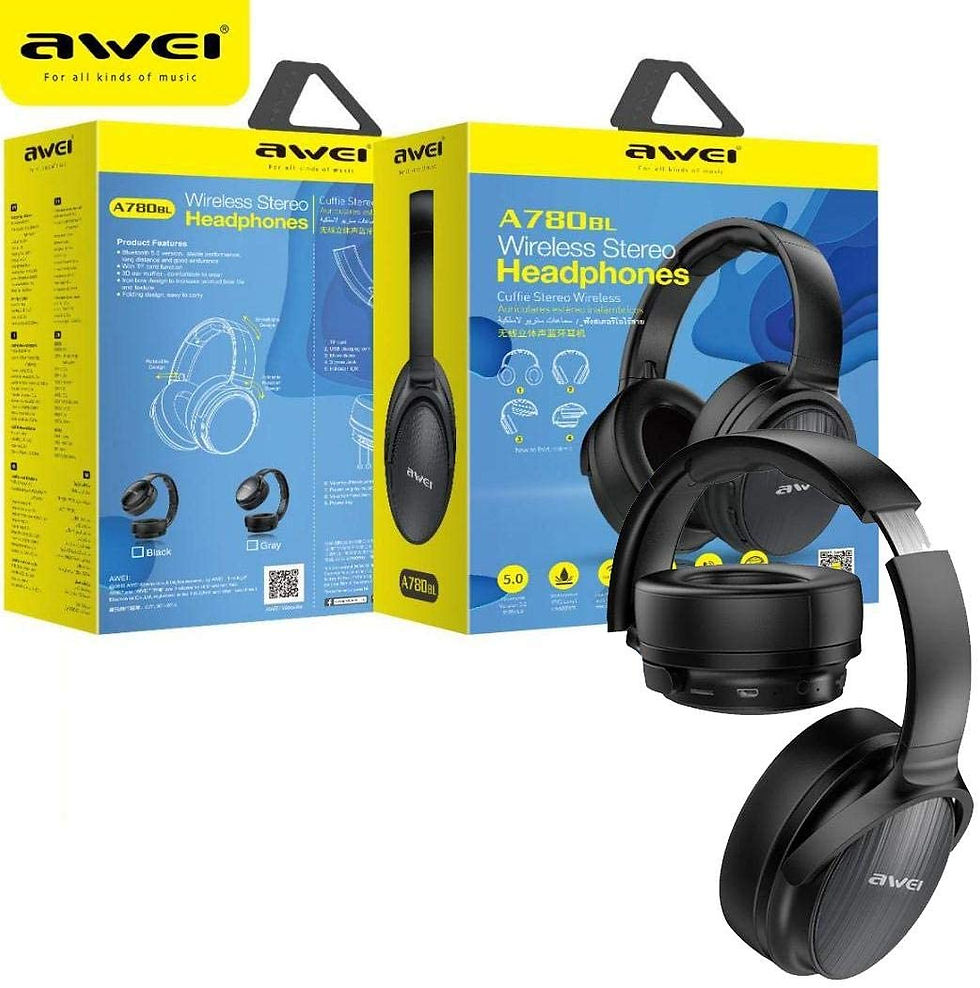 Thumbnail: AWEI A780BL Bluetooth 5.0 Earphone Wireless Headphone