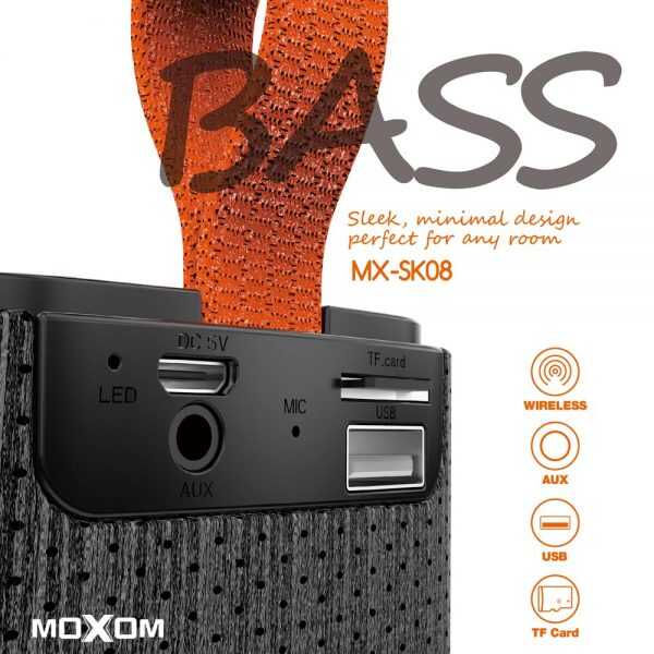 Thumbnail: Boks me Bluetooth Moxom, MX-SK08