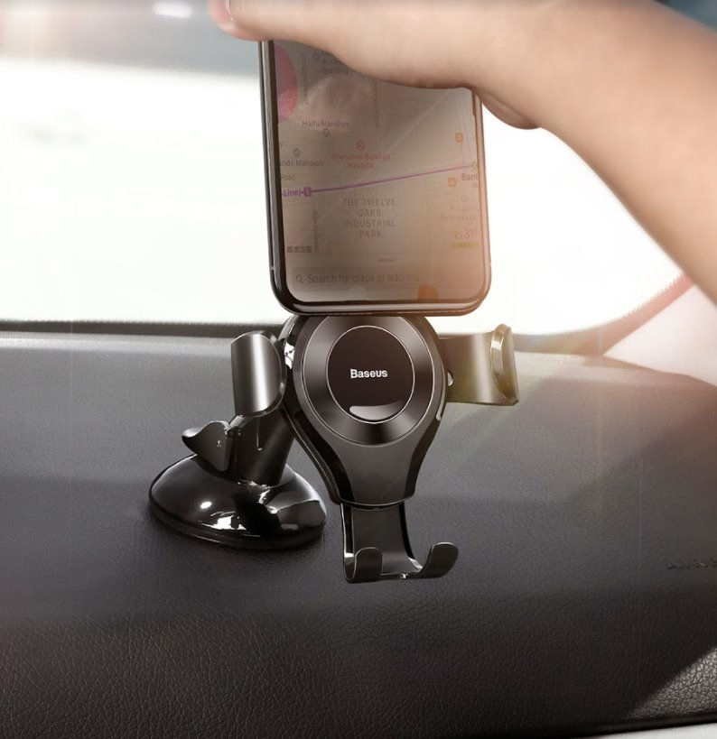 Thumbnail: BASEUS OSCULUM GRAVITY CAR HOLDER- BLACK
