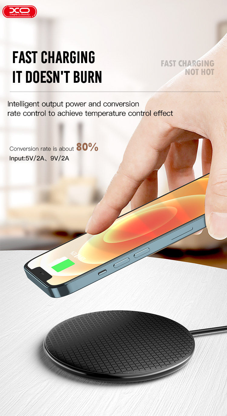 Thumbnail: XO-Wireless Charger 15W WX020 (Black)