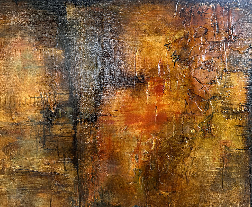 Thumbnail: "GOTHAM" Original Art by Ricky D. Abstract Acrylic on Canvas, 36X48"""