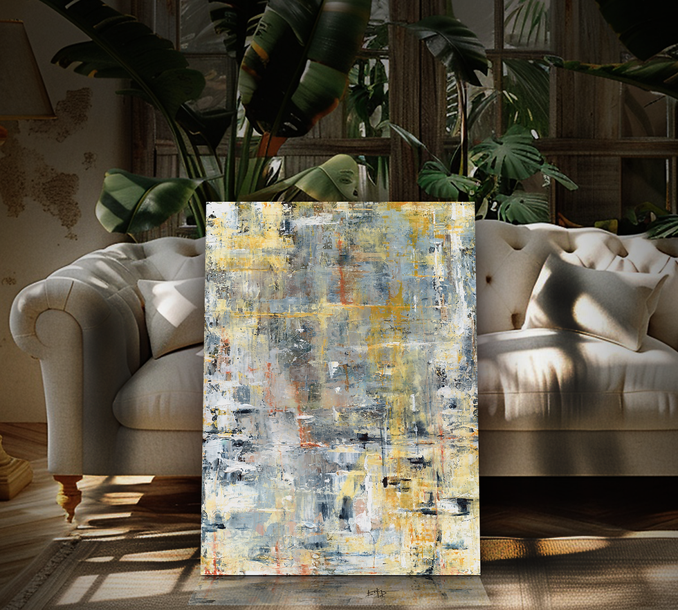 "LAYERS OF TIME" Original Art by Ricky D. Abstract Acrylic on Canvas, 30X40""