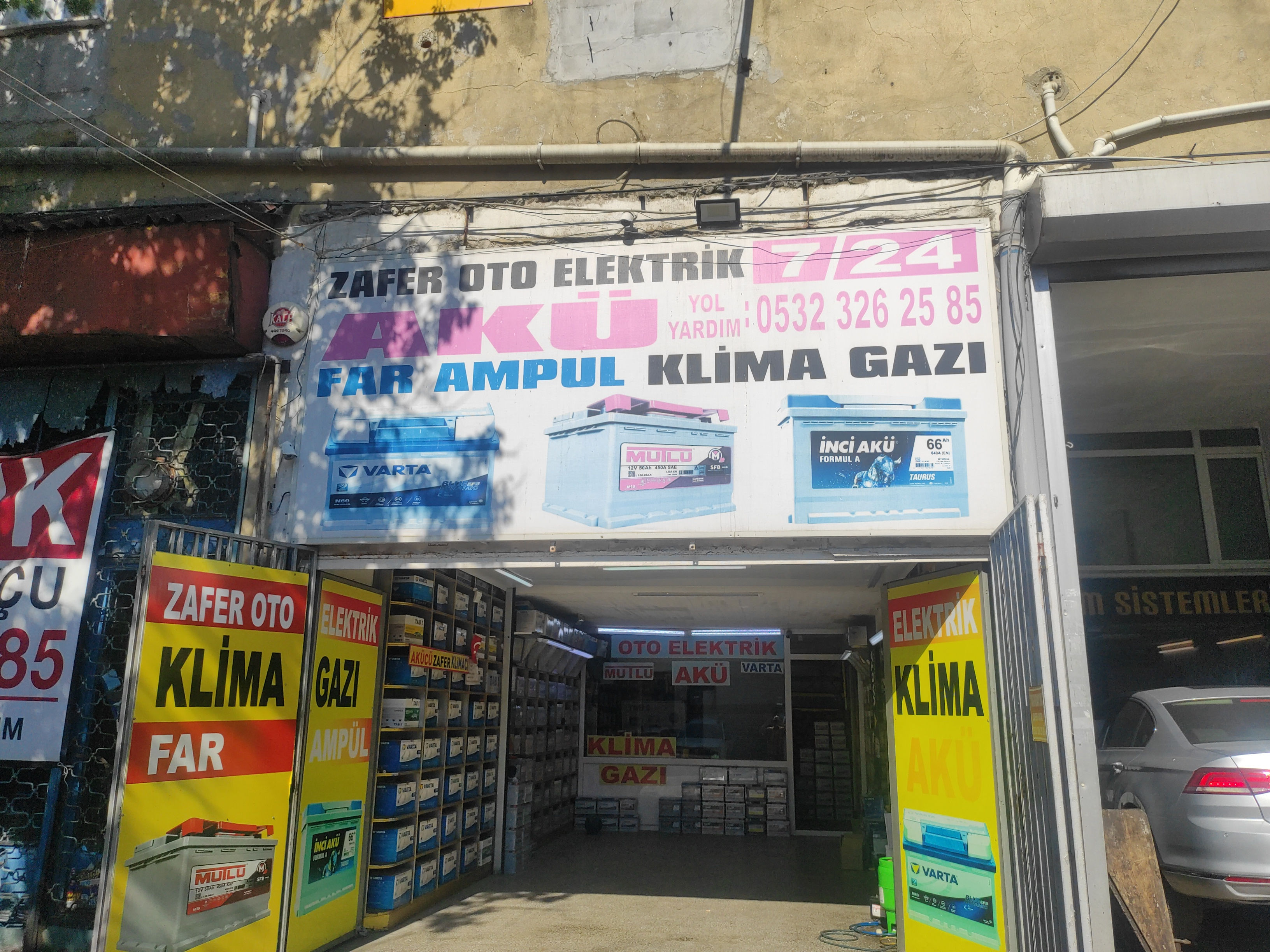 7/24 akü Maslak açık akücü 