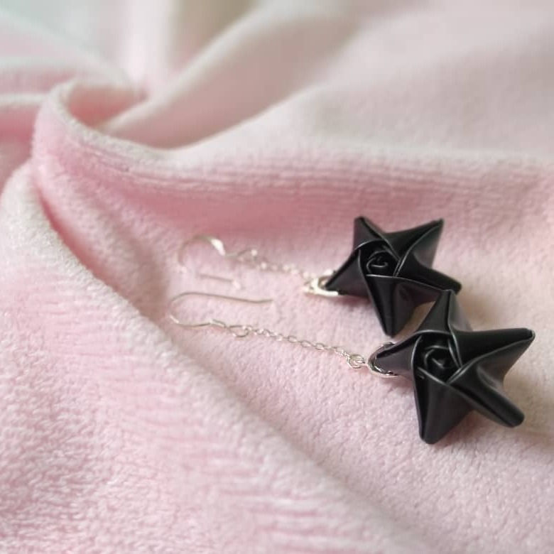Thumbnail: PlasTwice Black Star Earing