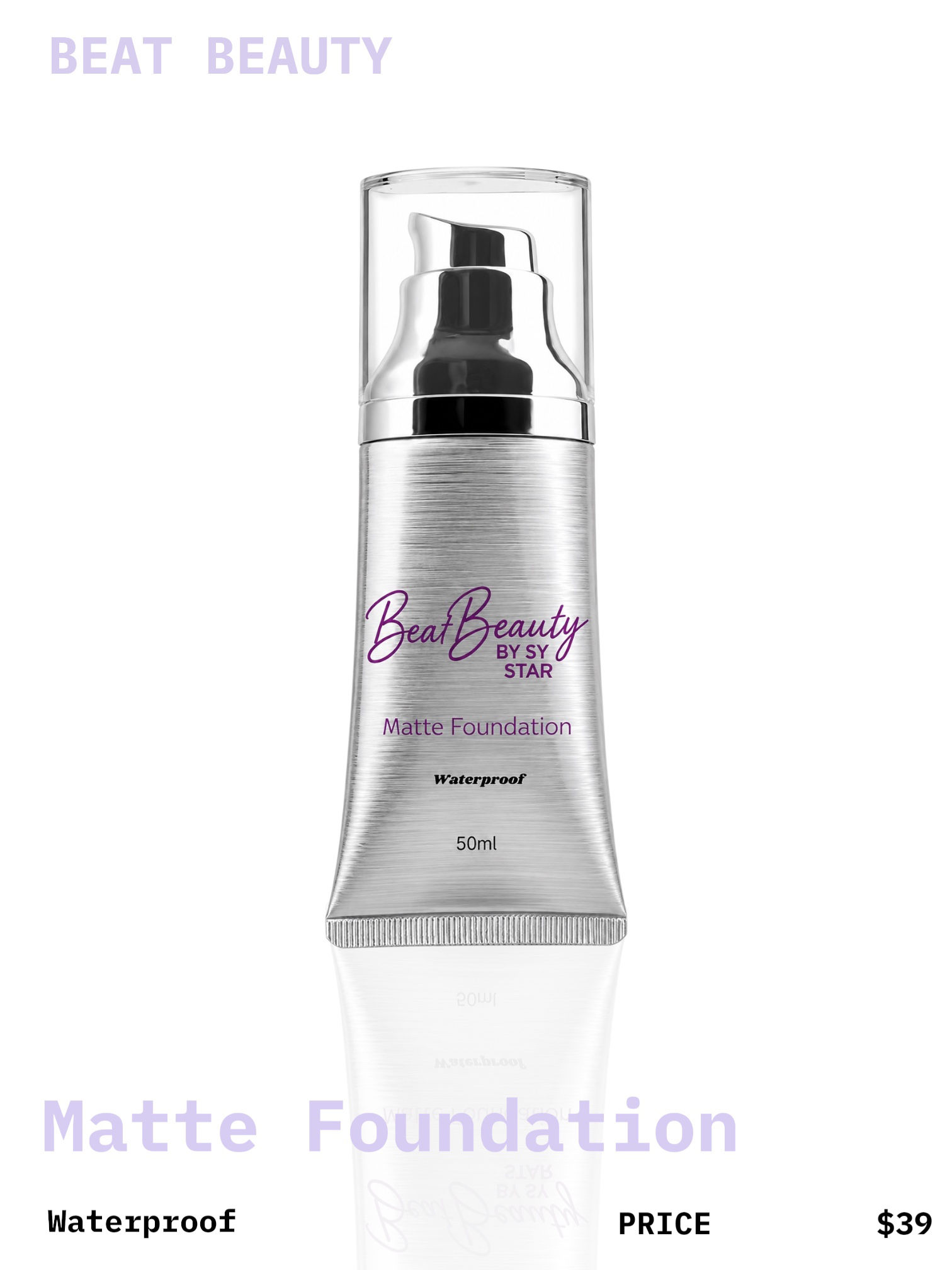 BEAT BEAUTY Matte Long Lasting Waterproof Foundation