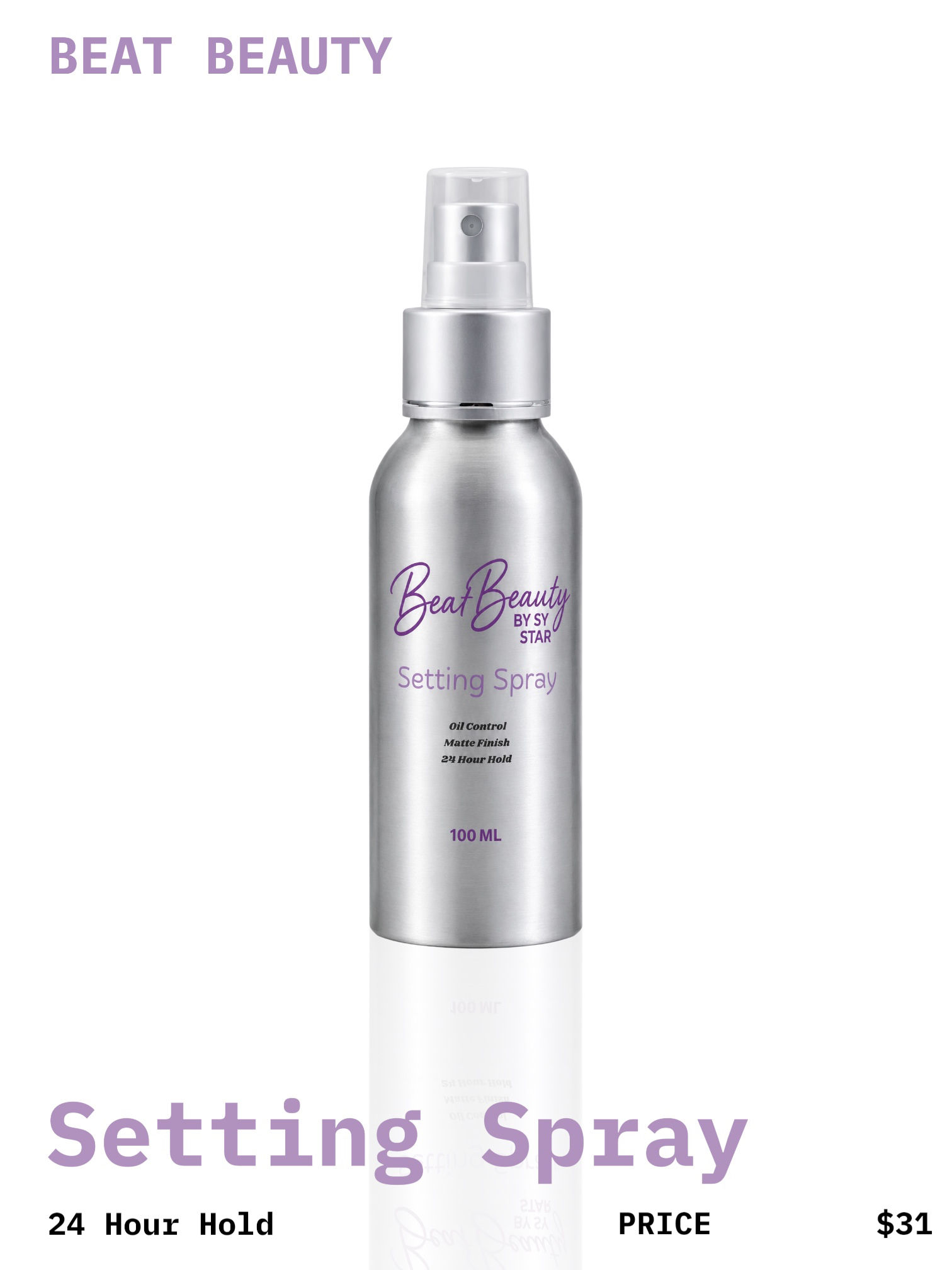 BEAT BEAUTY 24hr Matte Finish Setting Spray