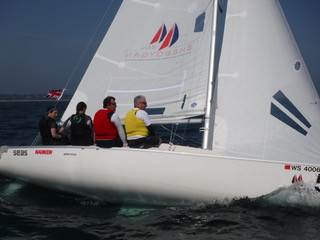 B1s sailing upwind