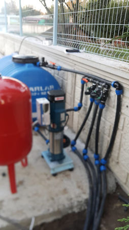 Otomatik bahçe sulama sistemi ve pompa