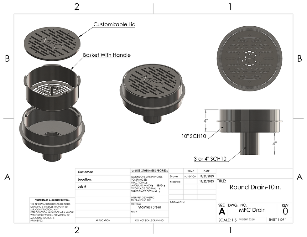Thumbnail: 10 IN DRAIN, ROUND AREA