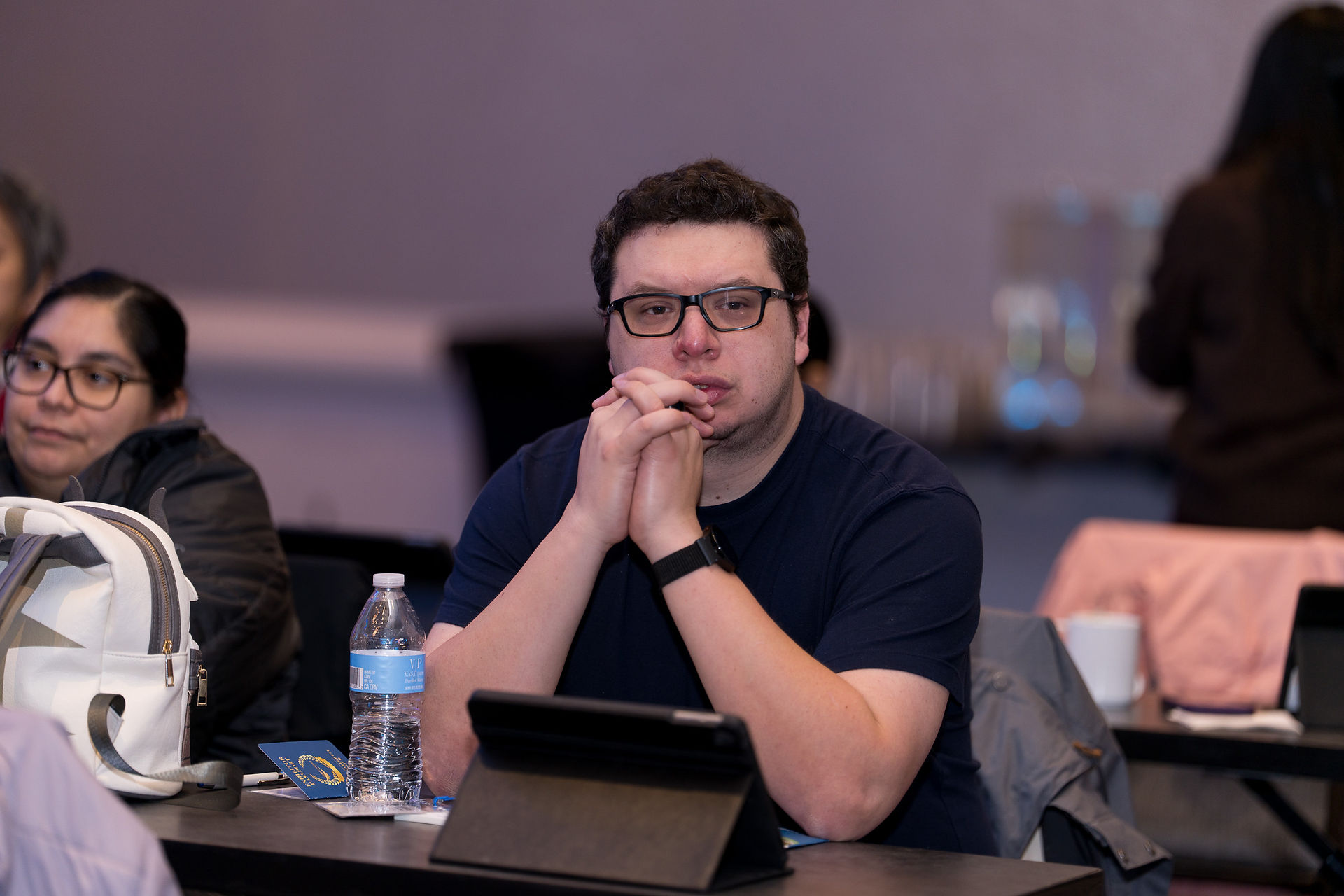 Man attending IBD Pro Symposium, Seattle event photography