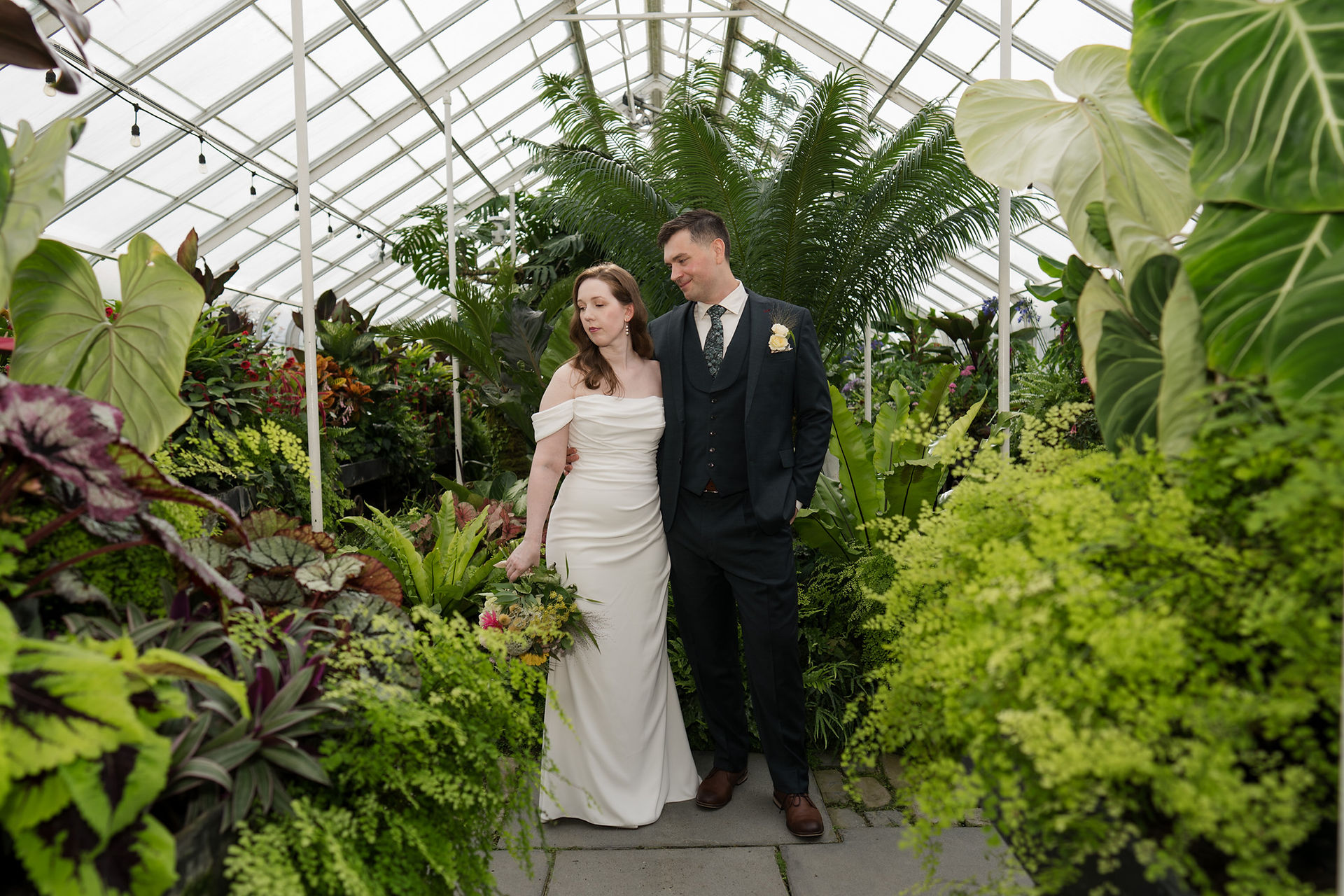 Wedding at Volunteer Park Conservatory in Seattle