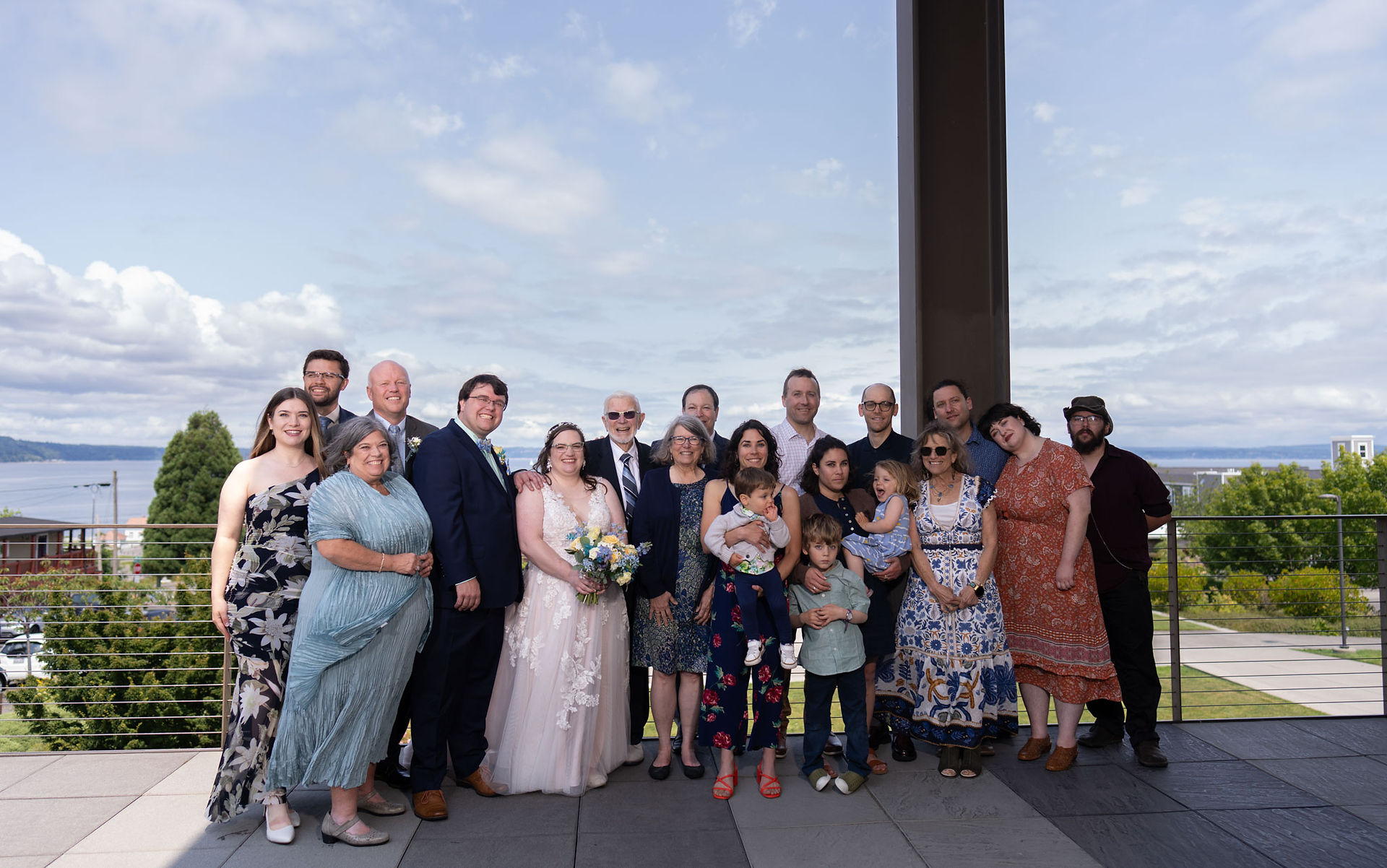 Naomi & Stephen's wedding party photo