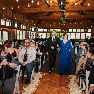 Wedding ceremony at Gold Mountain Golf Club