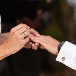 Exchanging rings at a Forest Creek Darrington WA wedding.