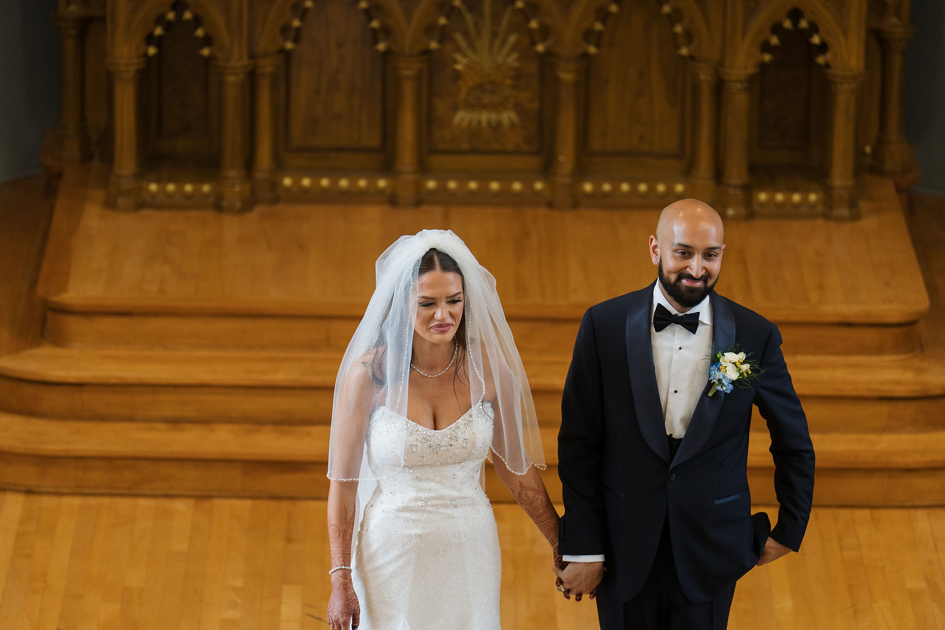 Bride and groom by a WA Wedding Photographer.