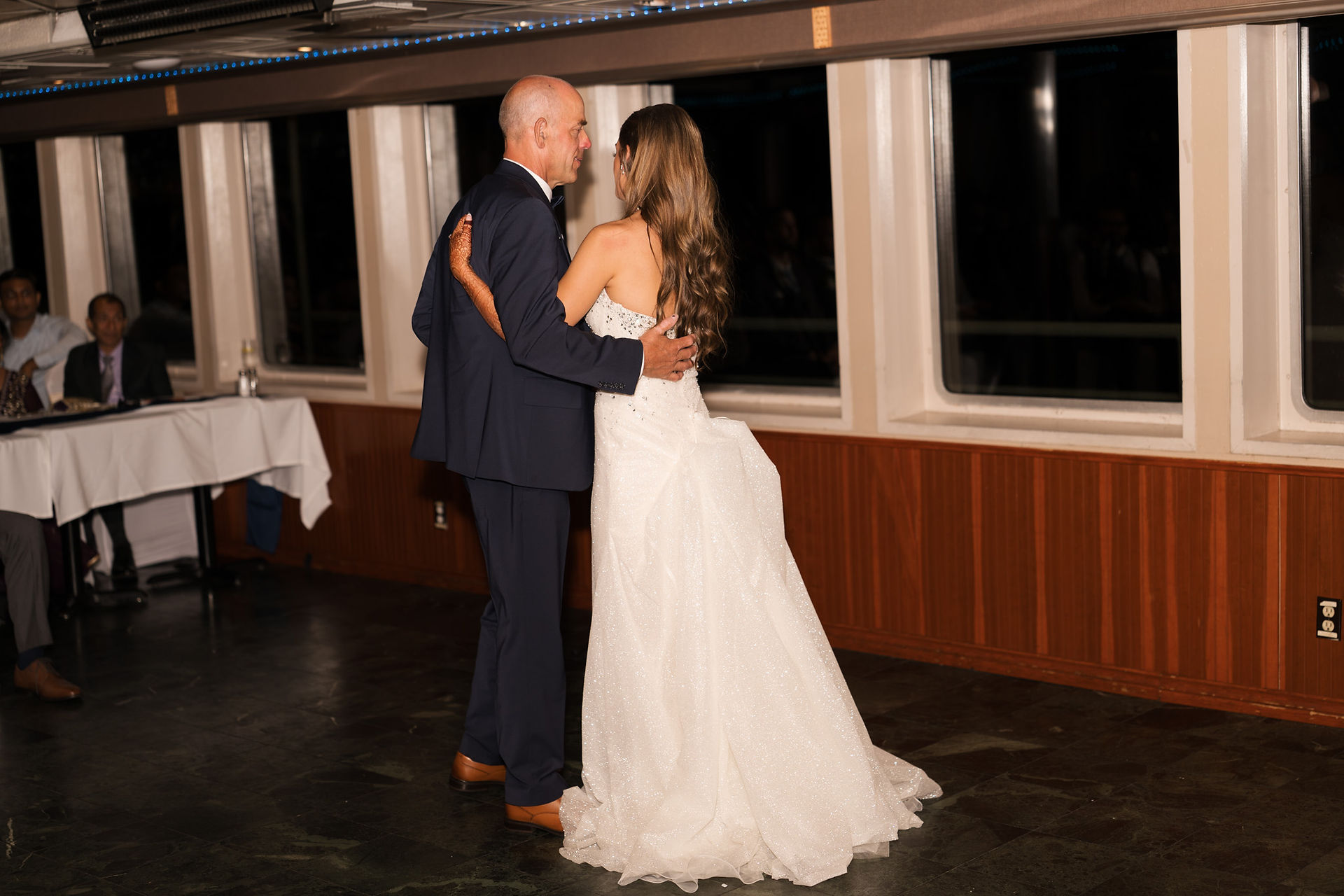 Bride and father dance by WA Wedding Photographer