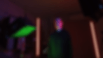 gif of a colorful studio lighting setup