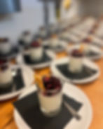 Lemon Posset & Poached Berries