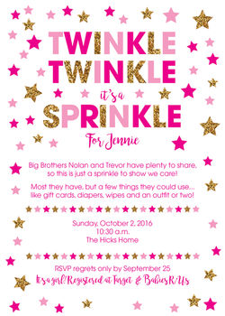 Twinkle Twinkle It's a Sprinkle