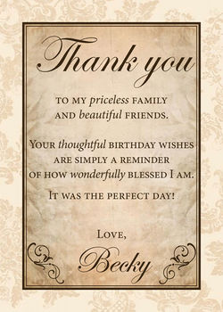 Rustic Thank You Card