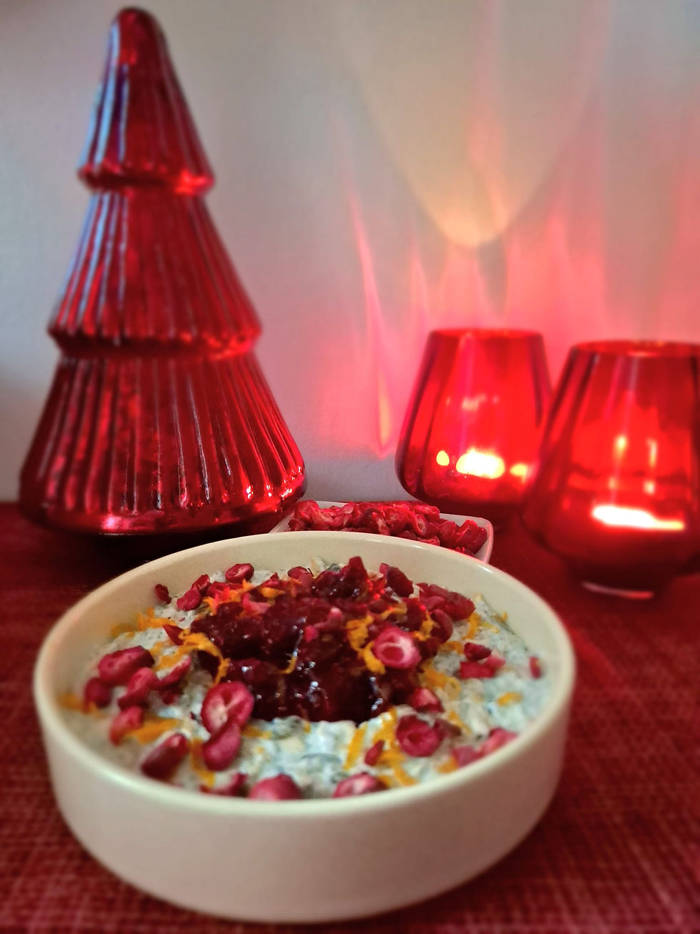 Cranberry overnight oats
