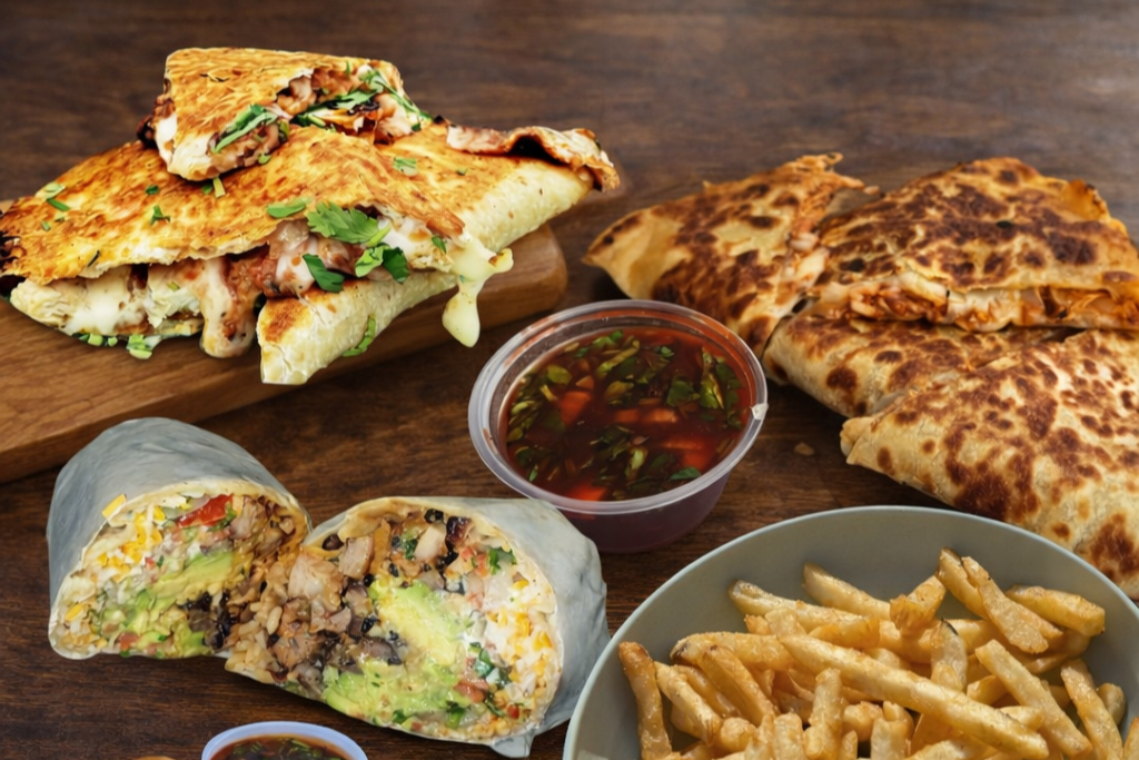 Arranged Food and Objects