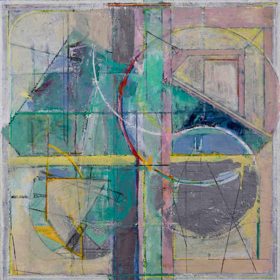 Upstate Geometry, Ginny Howsam, Oil Painting