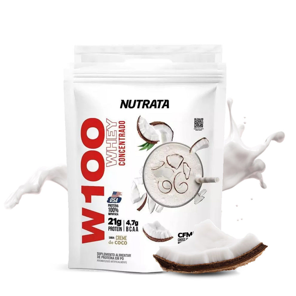 Whey Protein Nutrata (Refil) 900g - Creme de Coco