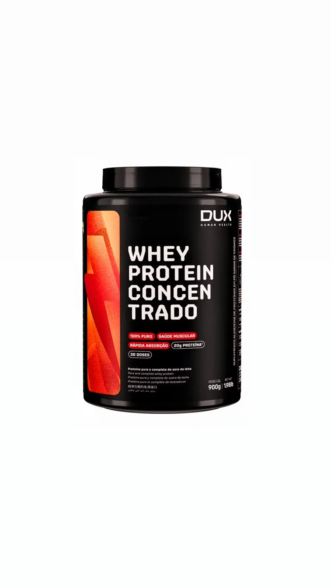 Whey Protein Concentrado Dux Human Health 900g - Caramelo Salgado