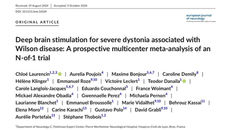 Deep brain stimulation for severe dystonia associated with Wilson disease: A meta-analysis of an N-of-1 trial