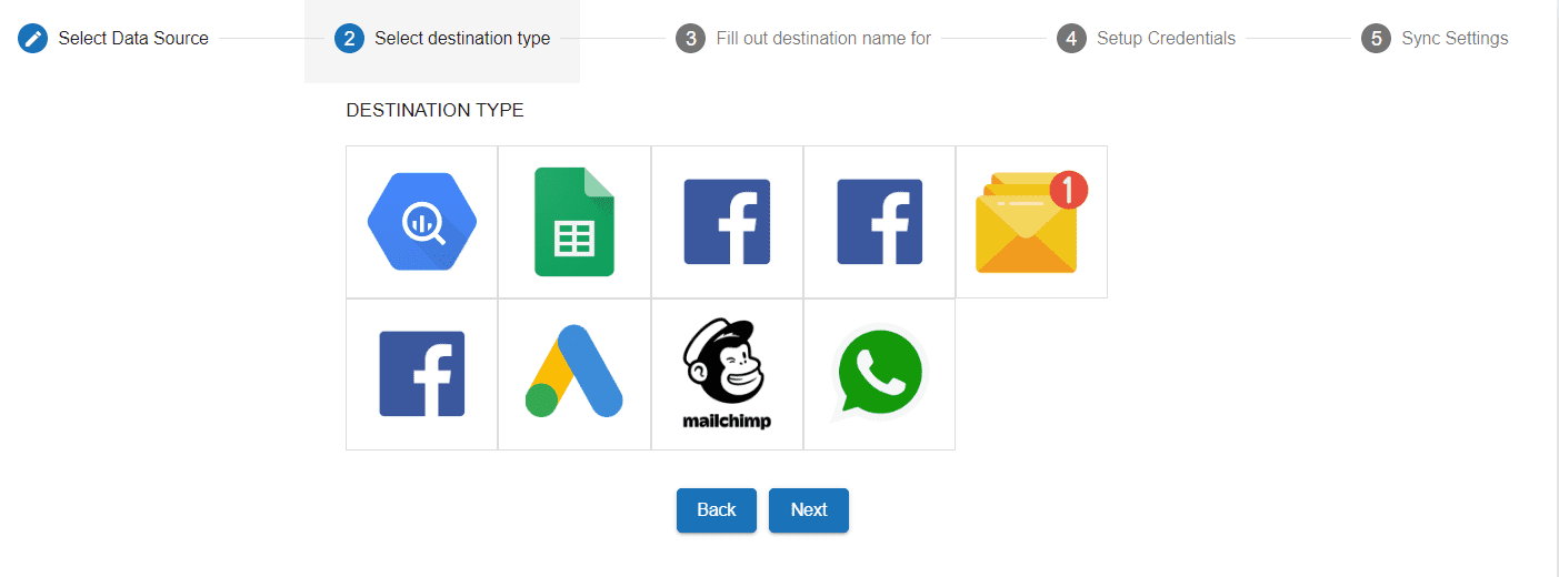 Integration Process - 3. Select