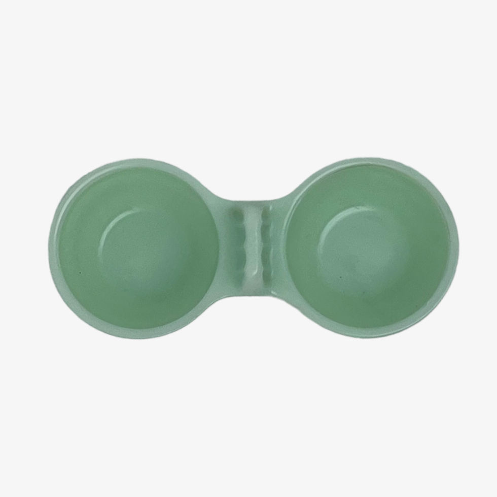 Miniature : Salière en opaline Mint