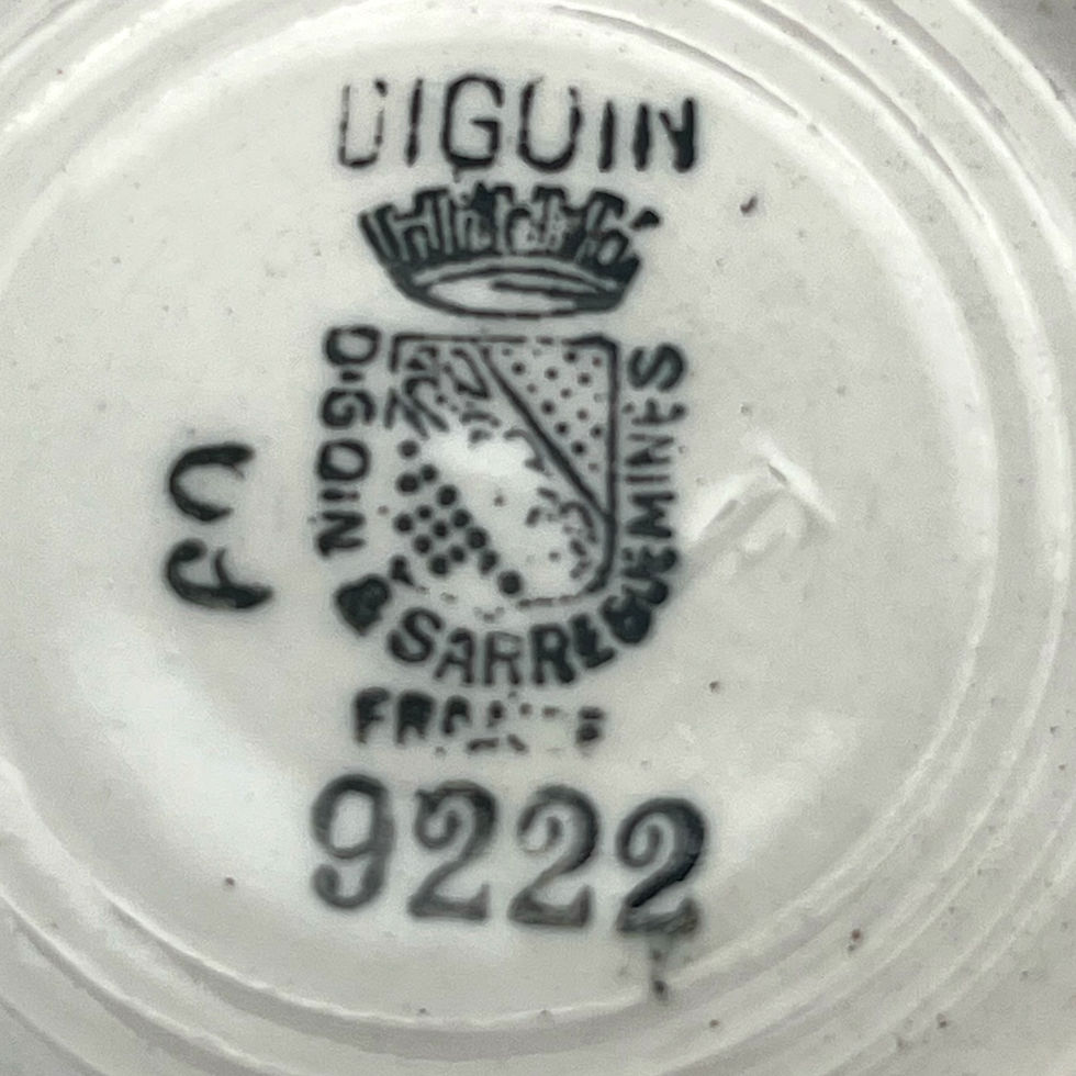 Miniature : Paire de tasses et sous-tasses Digoin