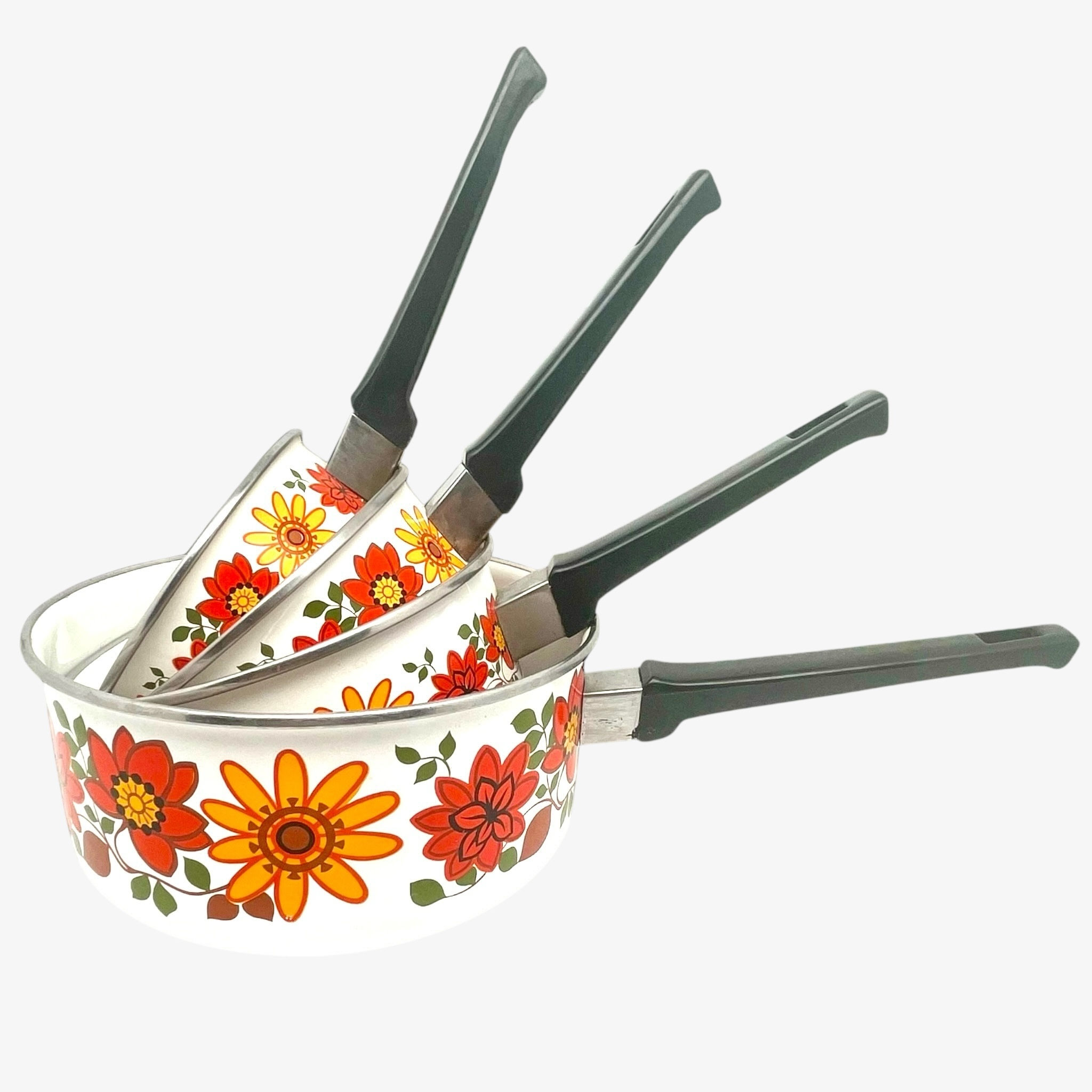 Série de 4 casseroles vintages