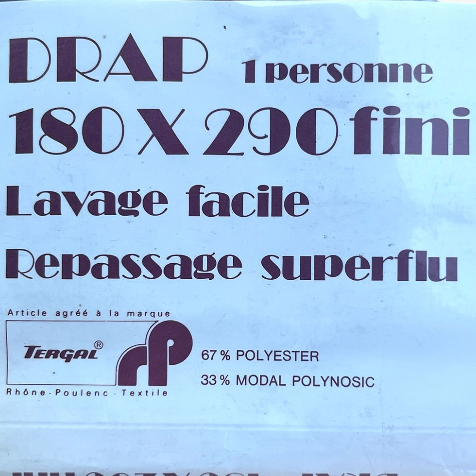 Miniature : Drap plat vintage 1 personne